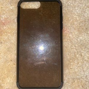 clear black phone case for for 6+/7+/8+